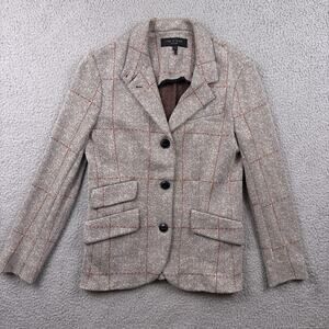 Rag & Bone Blazer Womens 2 Gray Slade Herringbone Windowpane Check